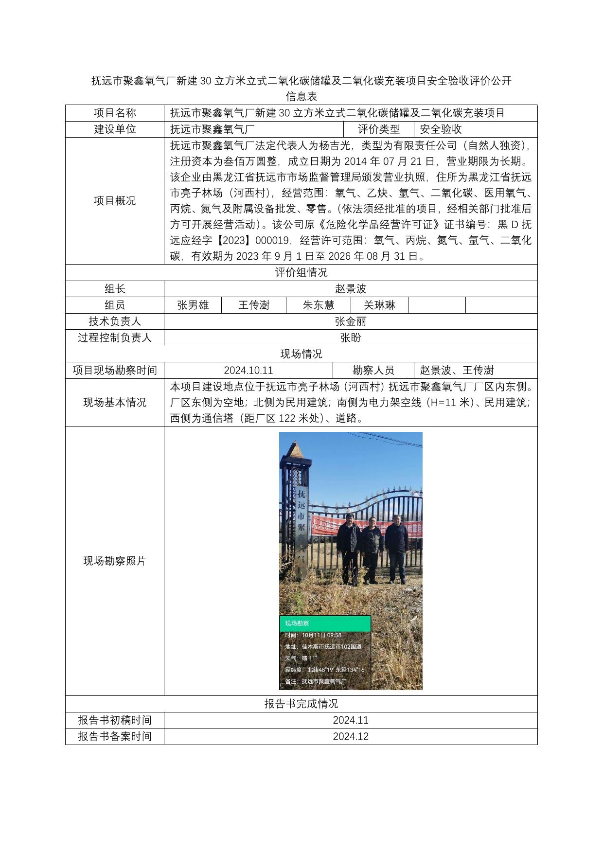 公示项目