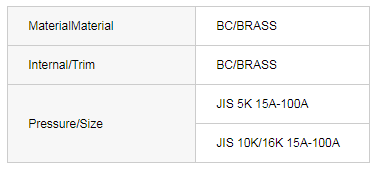 JIS F7304 Bronze 16K angle valves
