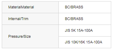 JIS F7409 Bronze 16K screw-down