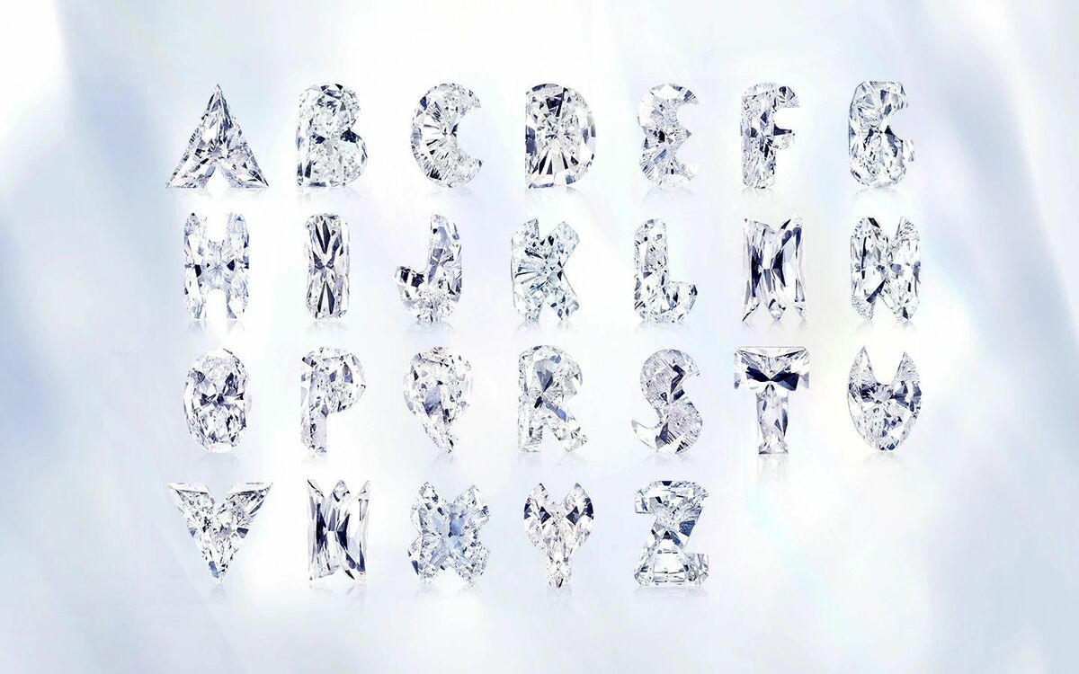 Find your own alphabetical cut diamond
