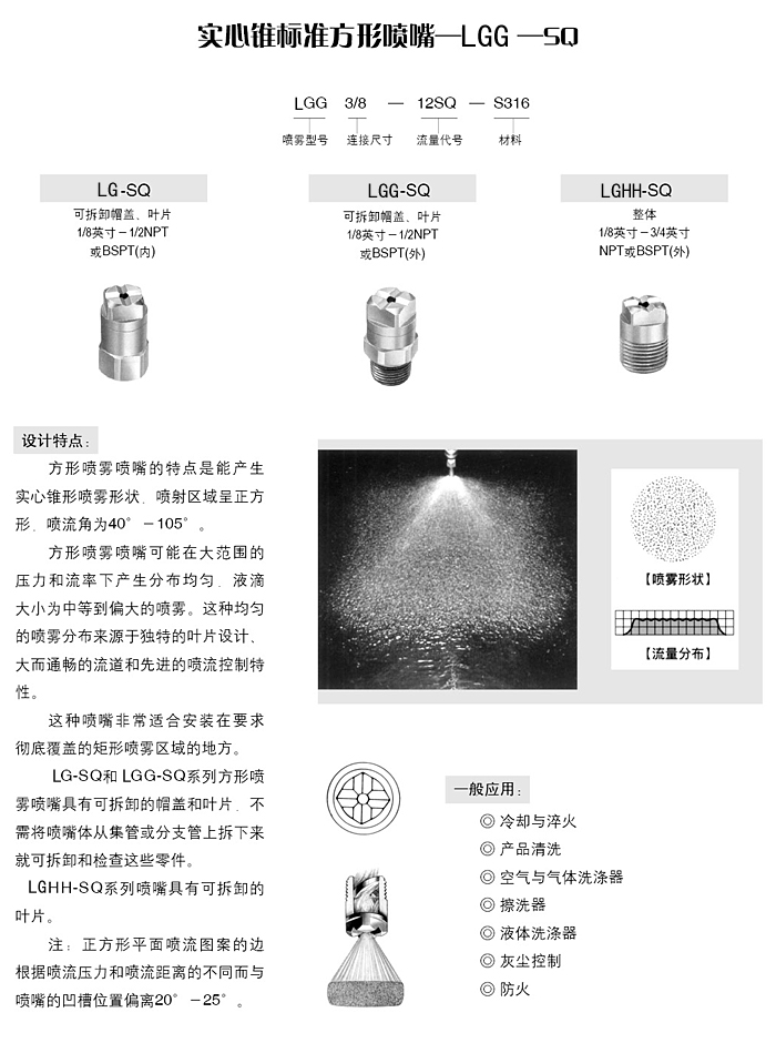 标准方形喷嘴