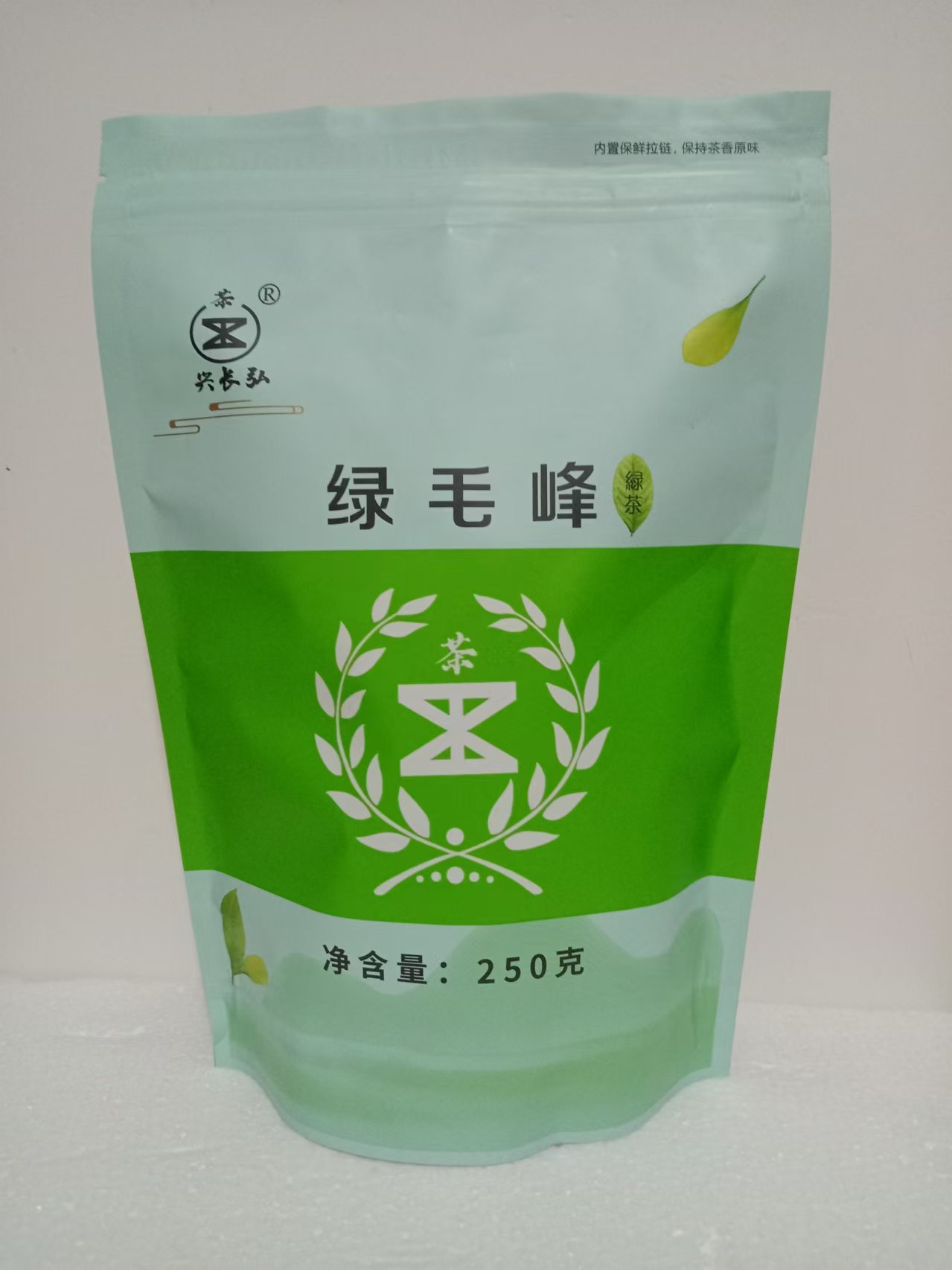 预包装绿毛峰 250g零售价42元1包