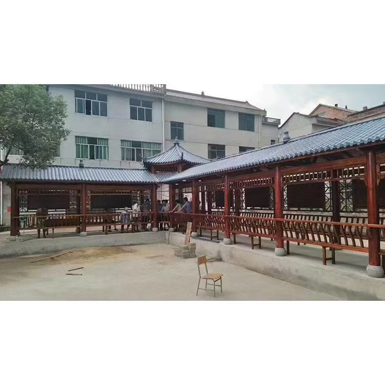 新津学校仿古长廊