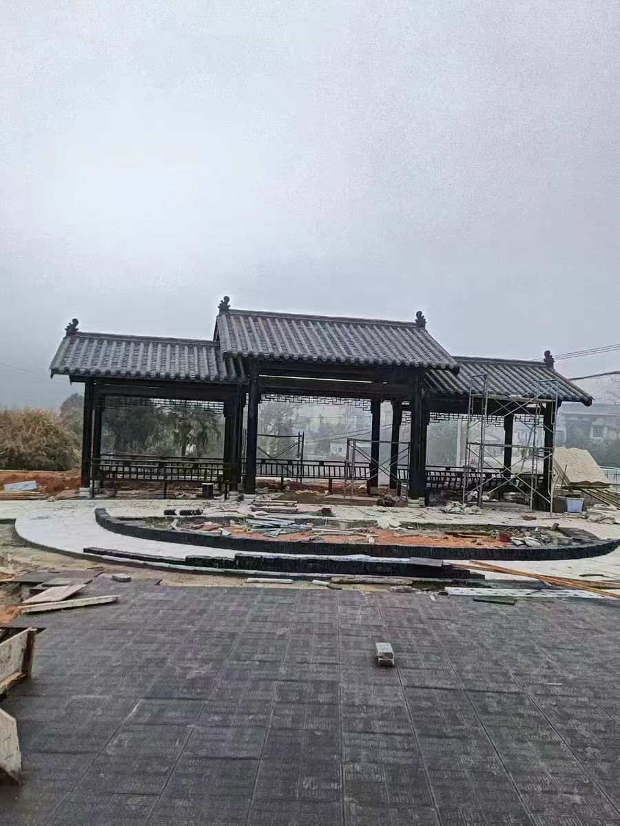 新津学校仿古长廊