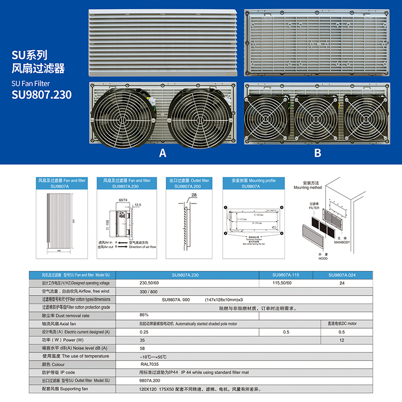SU风扇过滤器9807A