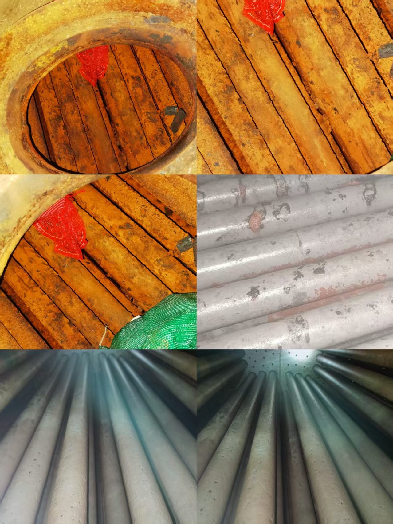 鍋爐清洗前后對照