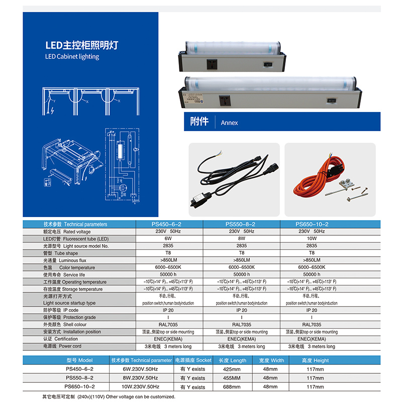 LED主控柜照明灯