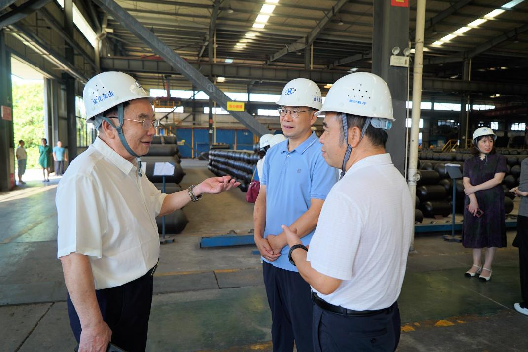 市政协领导谢茂文率队深入湖南金化科技集团调研