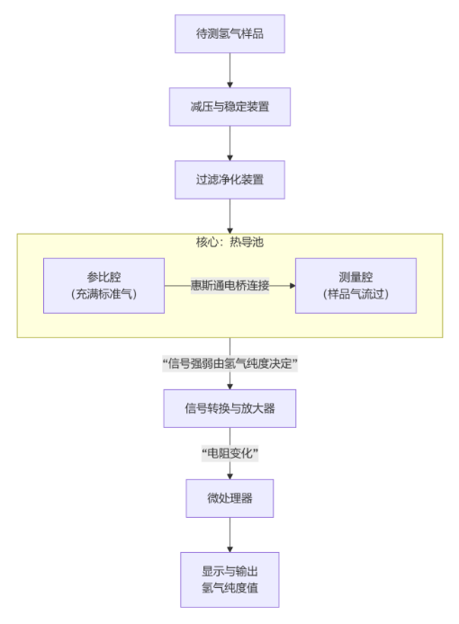 氢气纯度分析仪原理图