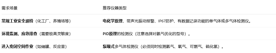 便携式氨气气体检测仪