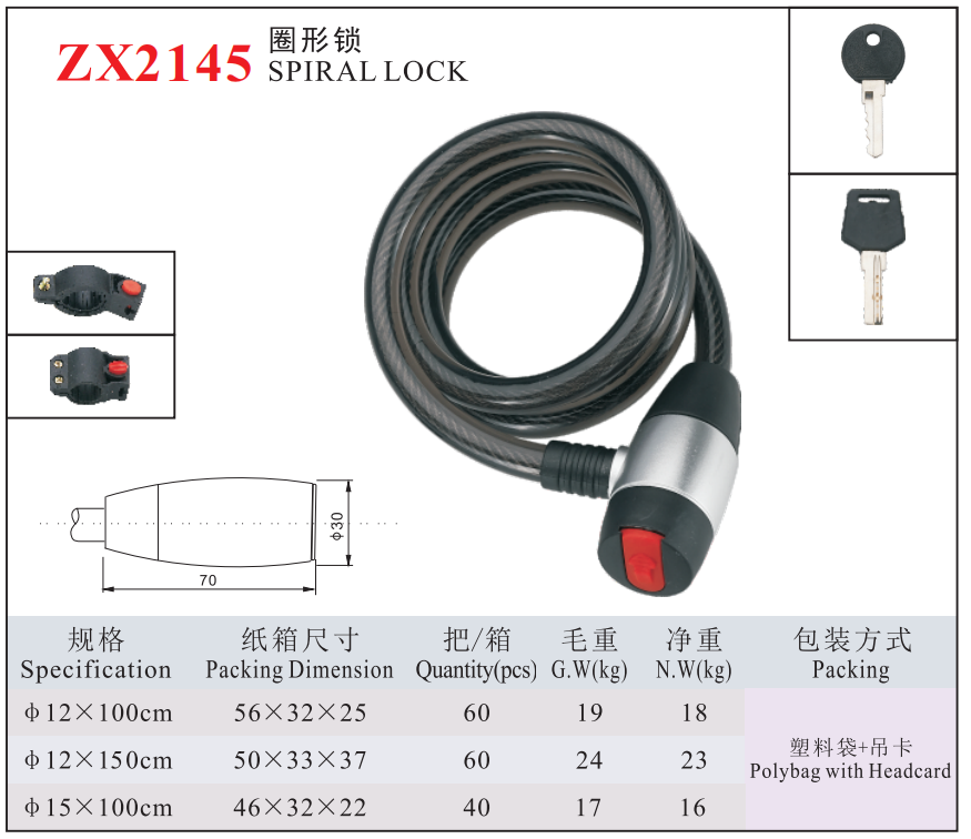 ZX2145 SPIRALLOCK