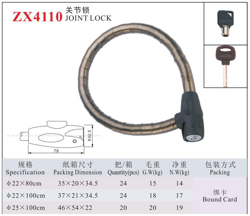 ZX4110 JOINT LOCK