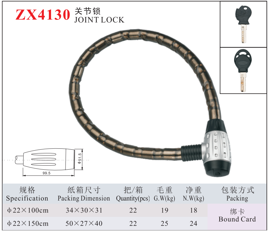 ZX4130 JOINT LOCK