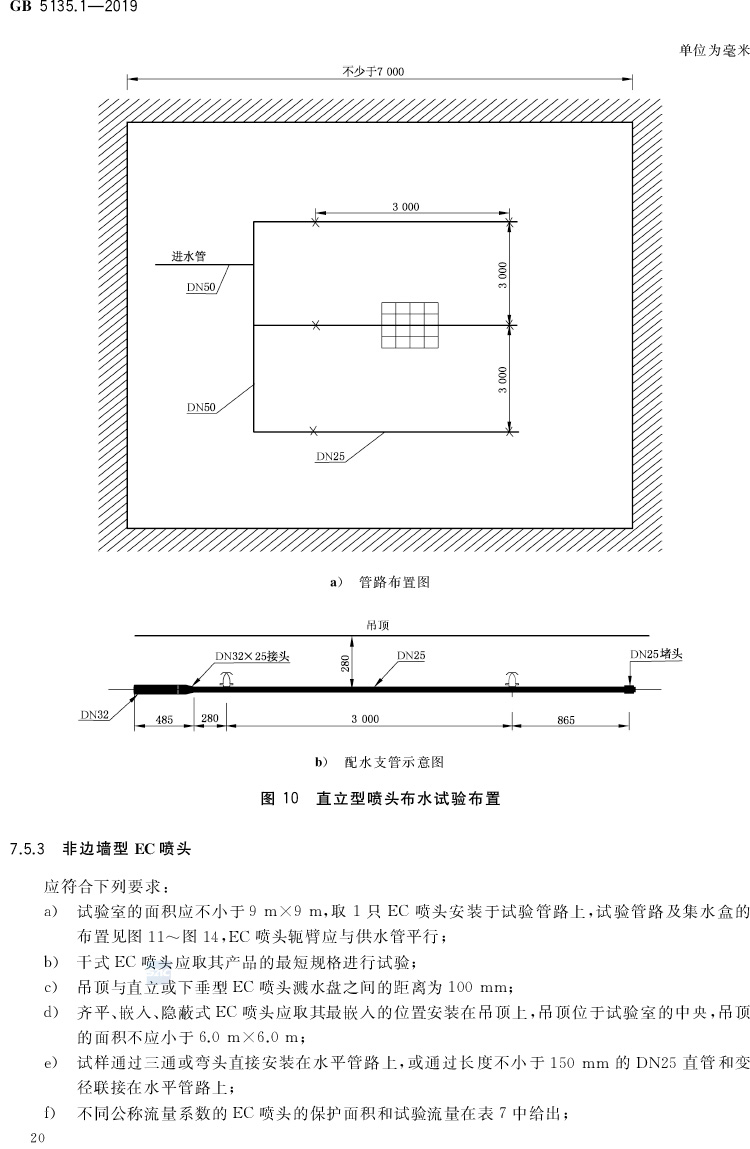 自动喷水灭火系统  第1部分:洒水喷头 GB5135.1-2019(代替GB5135.1-2003、GB5135.12-2006)