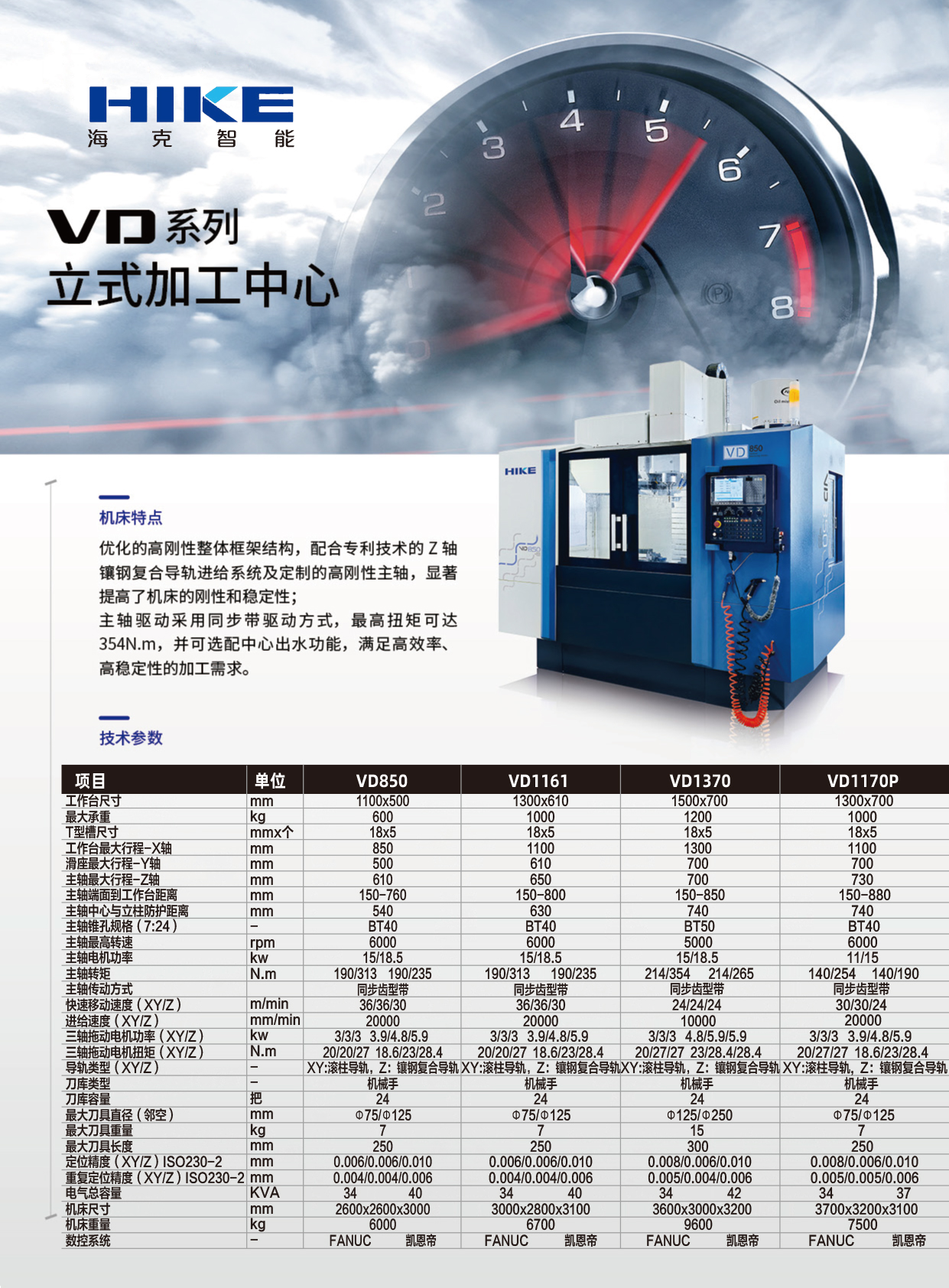 VD系列立式加工中心