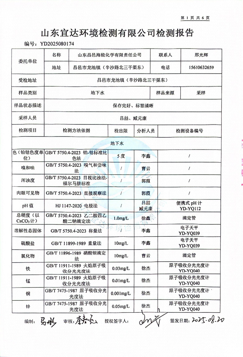 2025年8月地下水