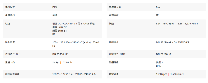 普发 HiScroll 18 干式涡旋泵