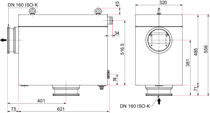 真空系统用方形腔体