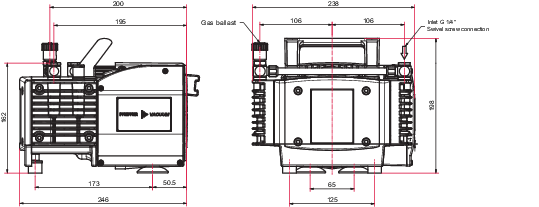 MVP 040-2 型双级干式隔膜真空泵