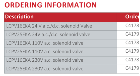 LCPV16EKA干泵入口隔离阀