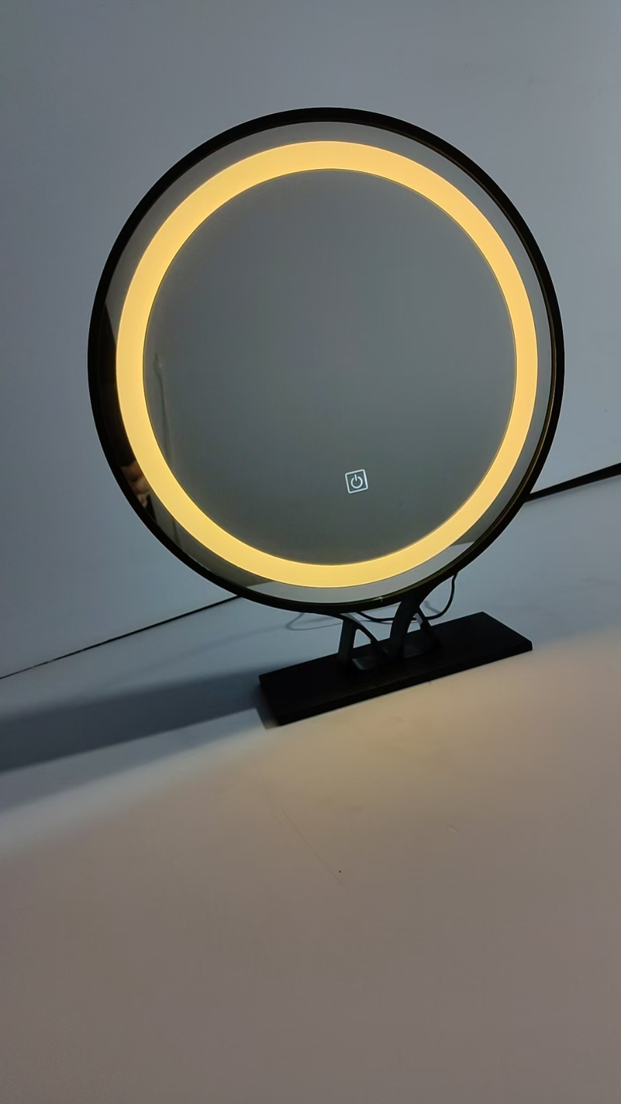 化妆镜小运动铝合金包边