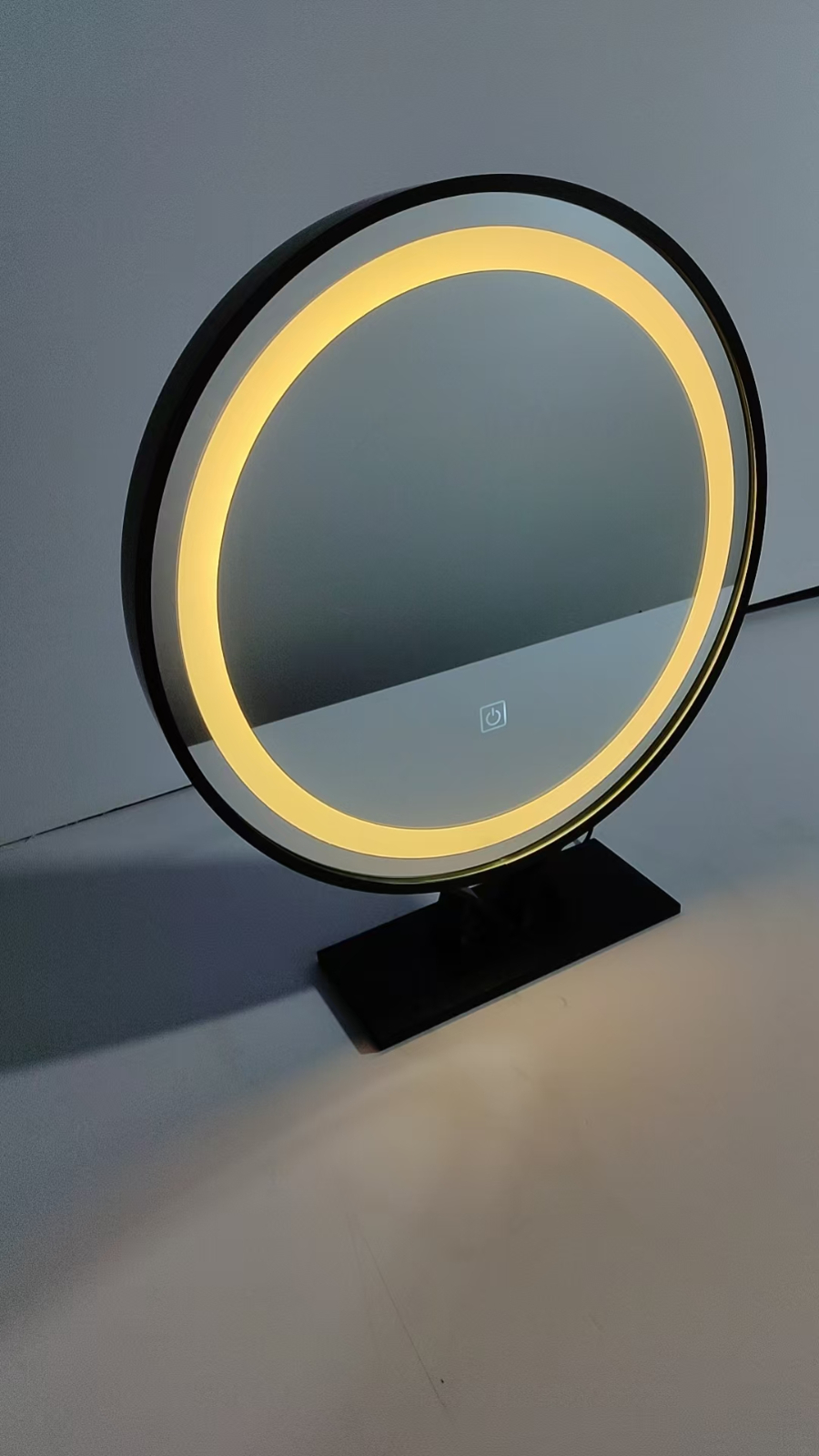 化妆镜小运动铝合金包边