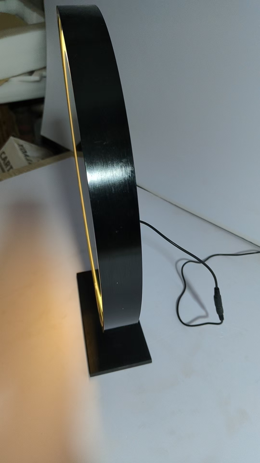 化妆镜小运动铝合金包边