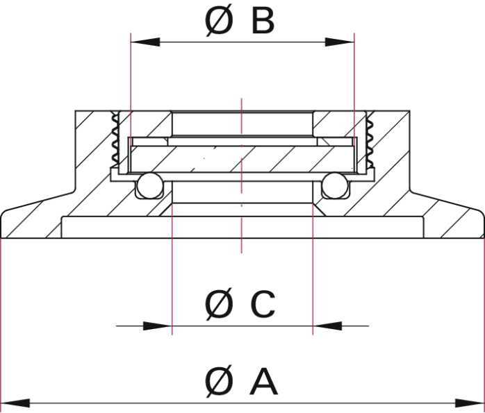 不锈钢真空法兰适配器