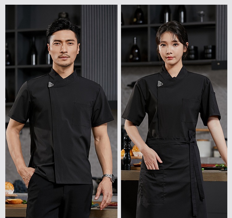 弹力速干厨师服