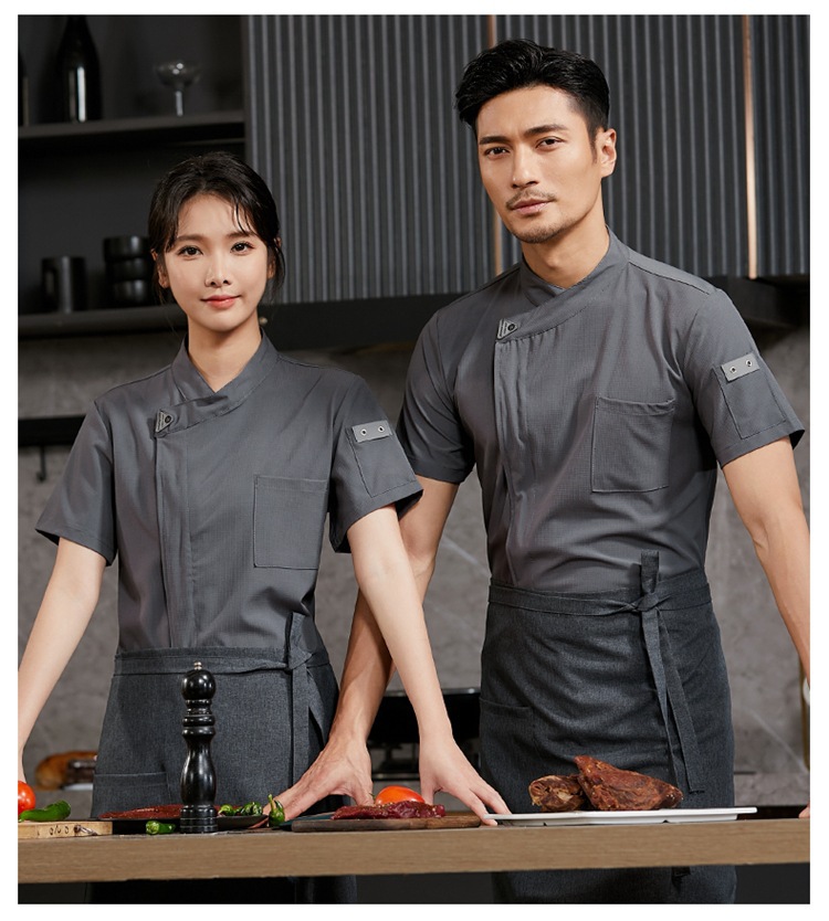 弹力速干厨师服