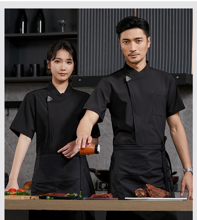 弹力速干厨师服