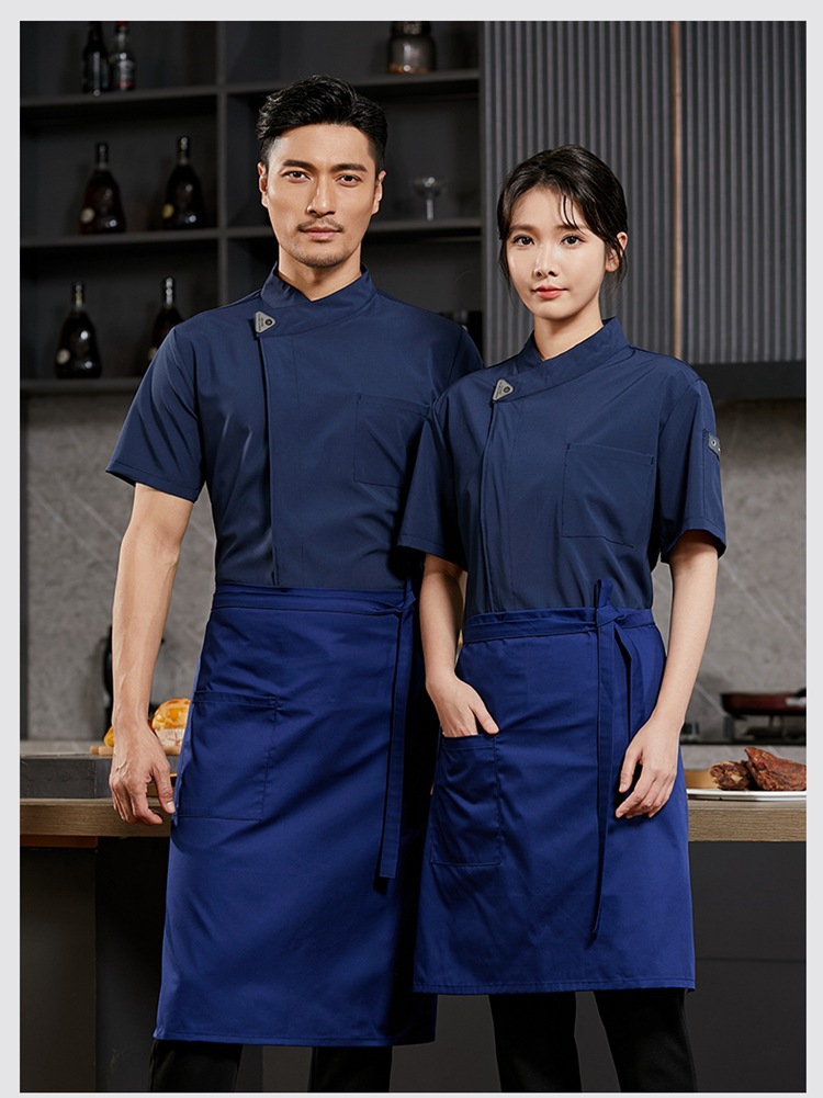 弹力速干厨师服