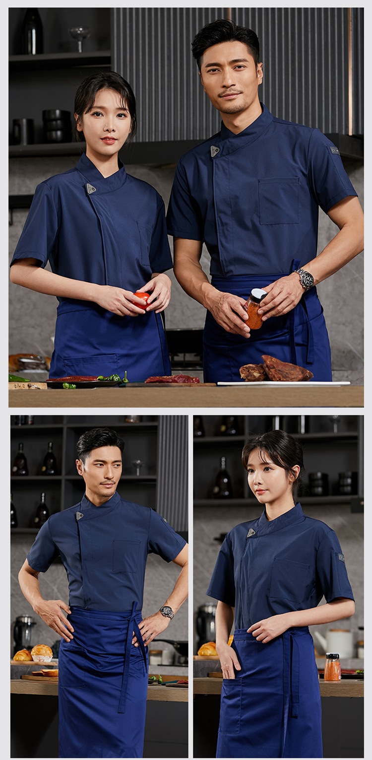 弹力速干厨师服