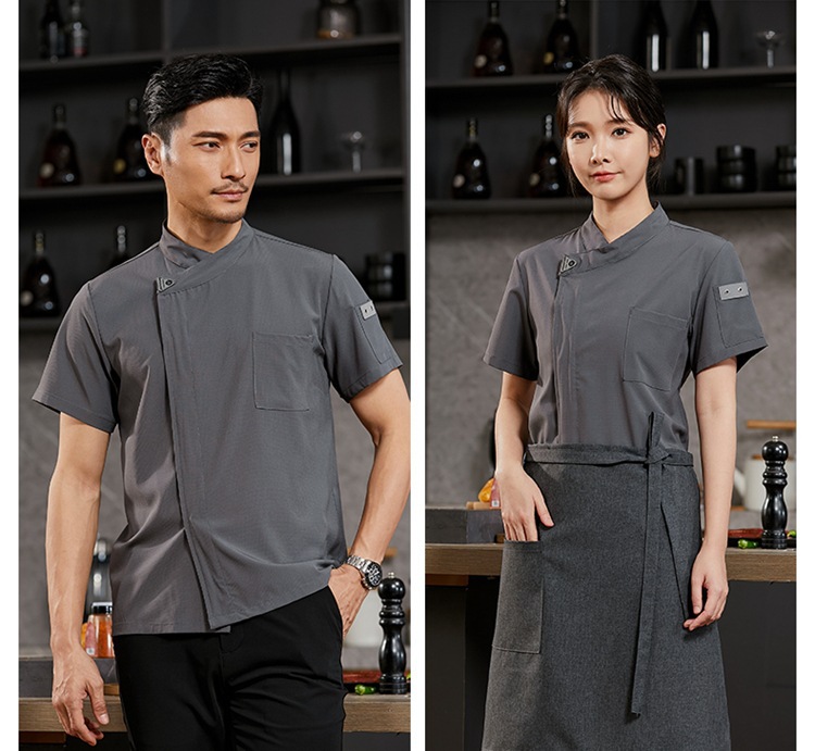 弹力速干厨师服