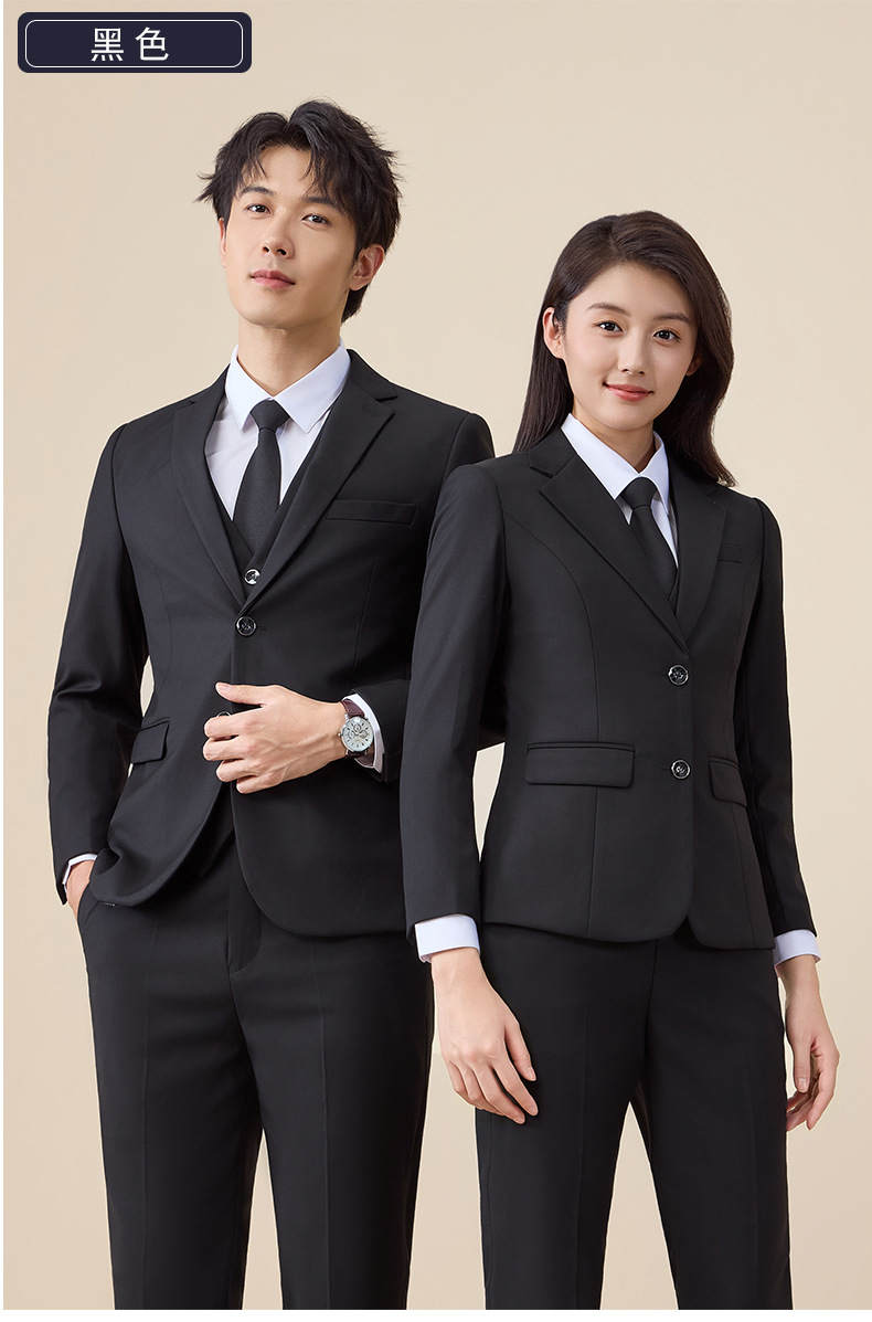商务西服套装黑色