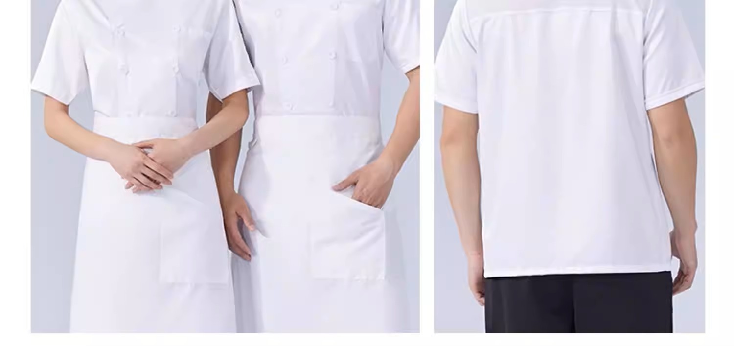 冰丝厨师服工作服