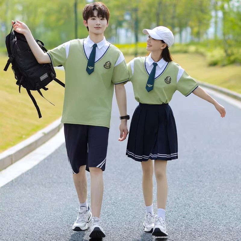 短袖衬衫校服