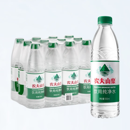 农夫山泉(纯净水)550mlx12瓶一件