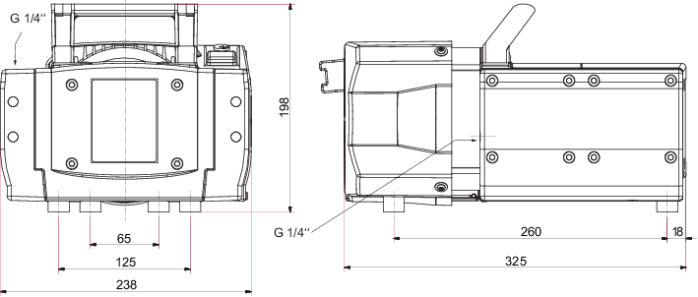 双级旋片真空泵