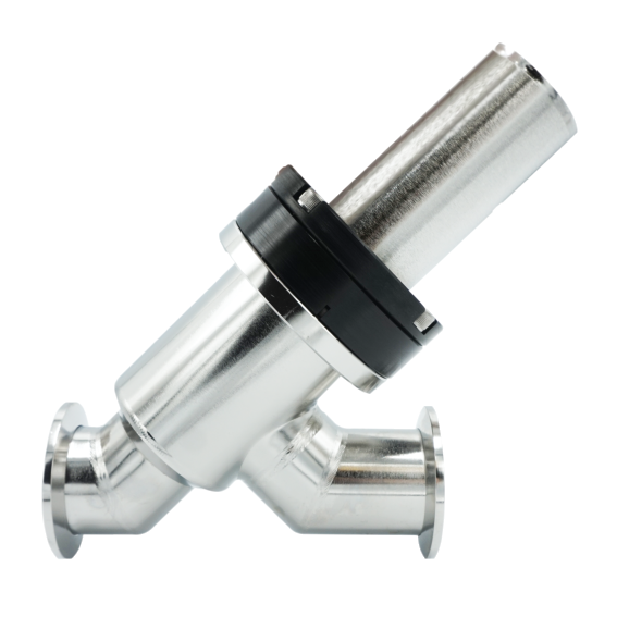 单动式真空角阀