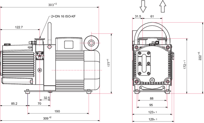 双级旋片真空泵