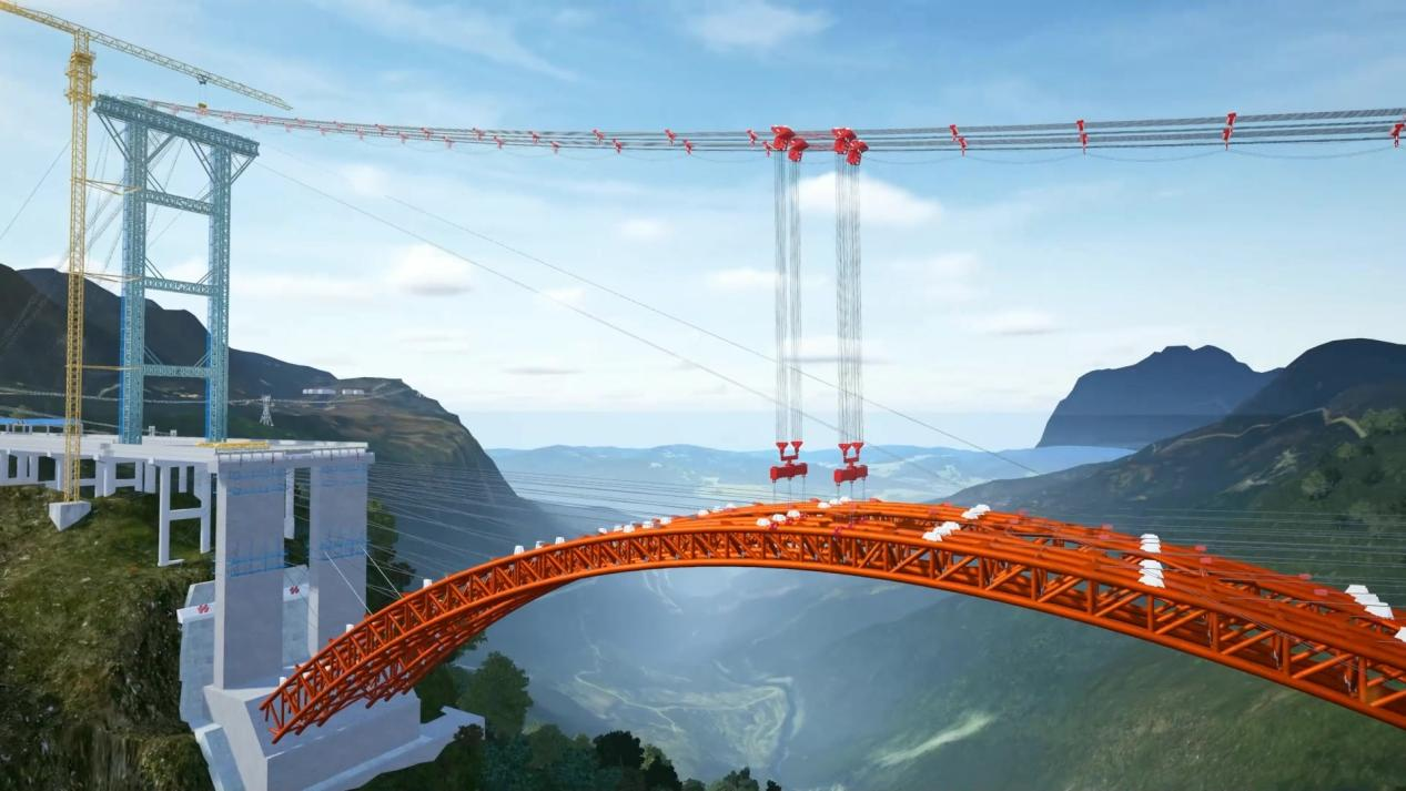 特大桥施工动画