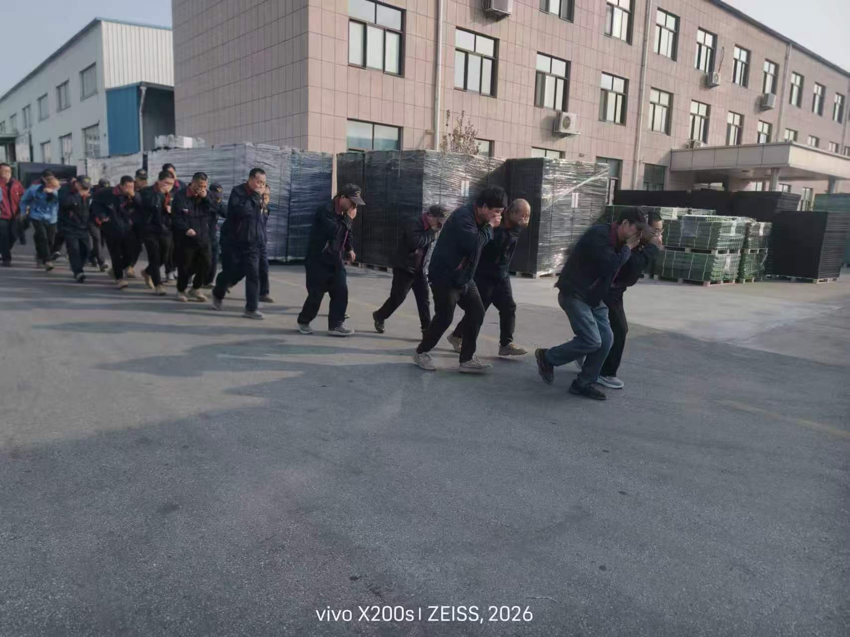 鲁威塑业消防演练顺利完成