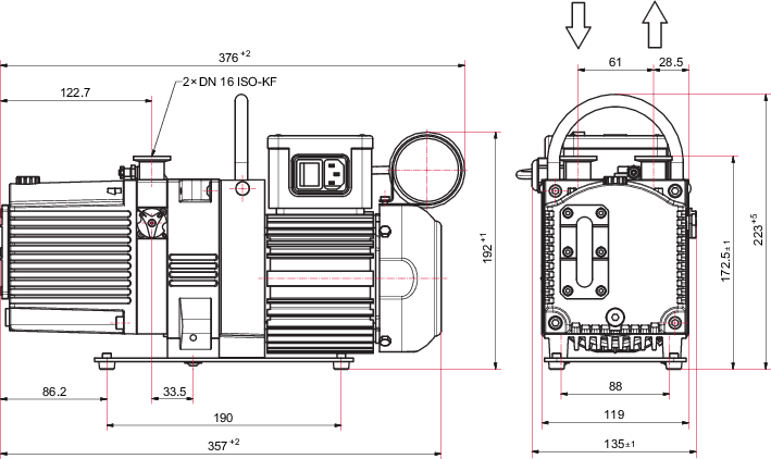 双级旋片真空泵