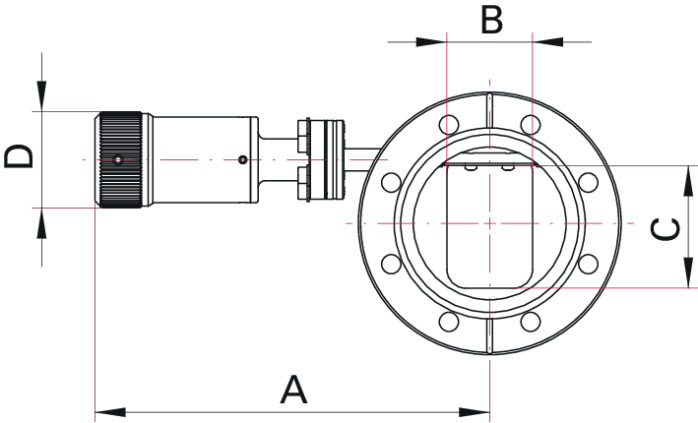 高真空手动蝶阀