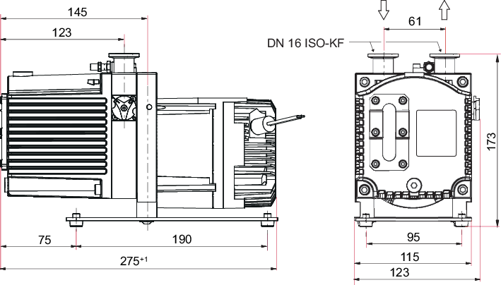 双级旋片真空泵