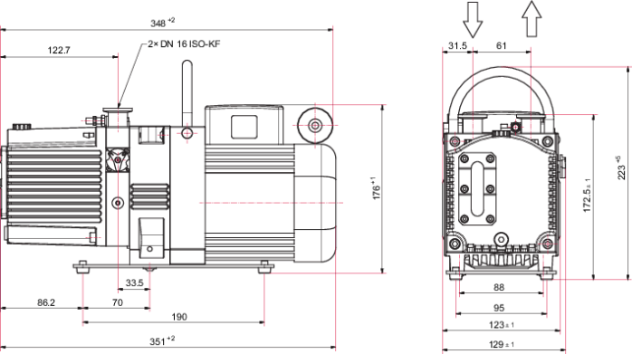 双级旋片真空泵