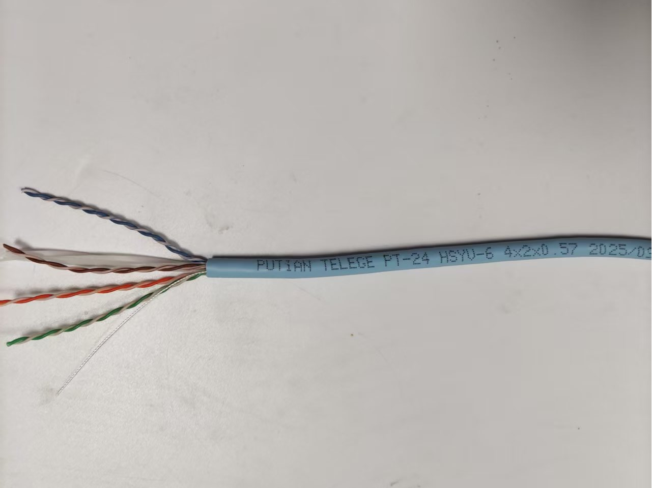 6类非屏蔽电缆 HSYV-6 4&times;2&times;0.57