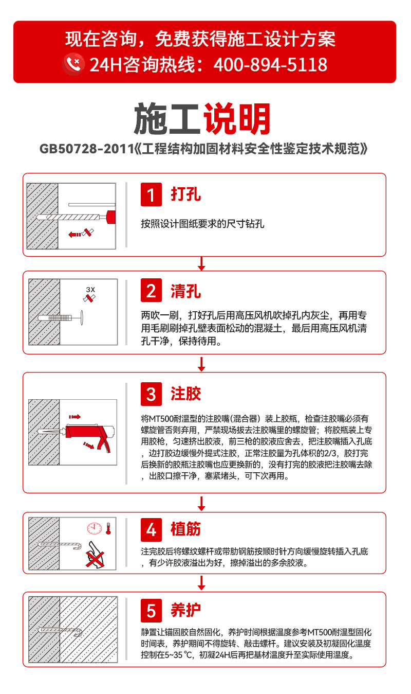 特耐高温三类植筋胶