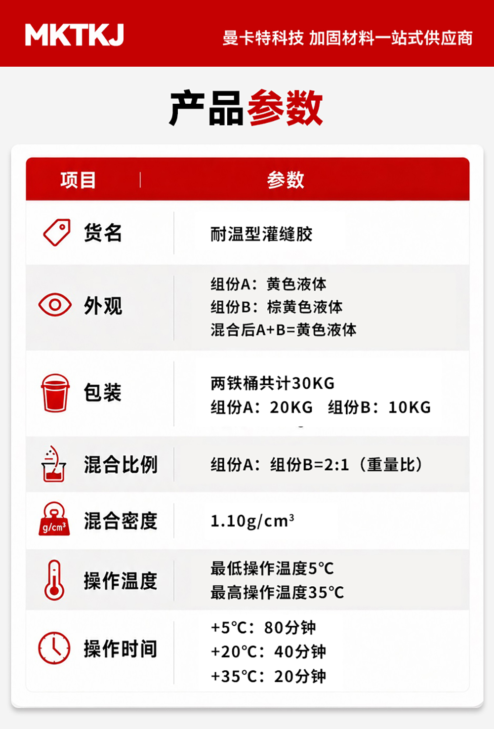耐温型灌缝胶